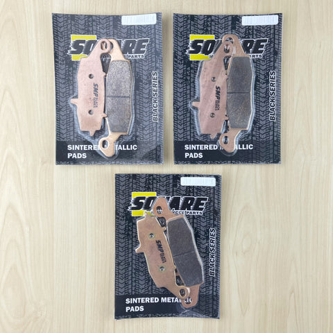 Sintered Metallic Front and Rear Brake Pads Set: Kawasaki VN1600 VN 1600 (2003-2009)