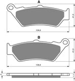 Goldfren AD Front Brake Pads: Honda CB500 CB 500 (1997-2002)