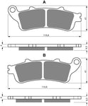 Goldfren AD Front Brake Pads: Honda FJS600 FJS 600 (2001-2009)