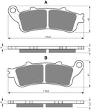 Goldfren AD Front Brake Pads: Honda FJS600 FJS 600 (2001-2009)