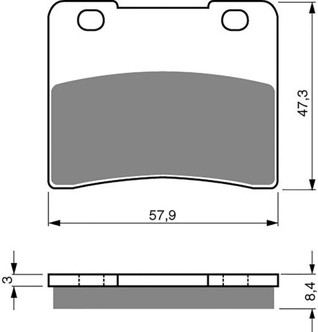 Goldfren AD Front Brake Pads: Suzuki RG250 RG 250 (1984)