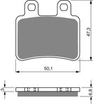 Goldfren AD Front Brake Pads: Yamaha XT125 XT 125 (2005-2008)