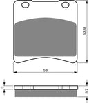 Front Brake Pads Suzuki VS800 VS 800 (1992-2000)