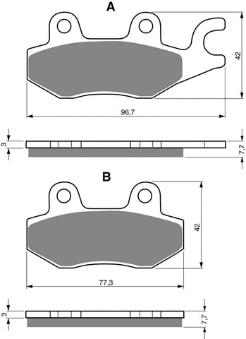 Front Brake Pads Kawasaki Ninja 300 (2013-2014)