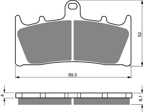 Ceramic Front and Rear Brake Pads Set: Kawasaki ZX-6R ZX 6R (1998-2002)