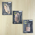 Sintered Metallic Front and Rear Brake Pads Set: Suzuki GSX600 GSX 600 (1998-2004)