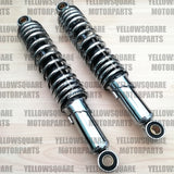 Chrome Rear Shock Absorbers: Kawasaki KH125 KH 125 (1977-1998)