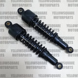 Black Rear Shock Absorbers Suzuki T500 (1970-1975) - 50mm Shroud