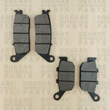 Front and Rear Brake Pads Set Honda CBR250 CBR 250 (1988-1989)